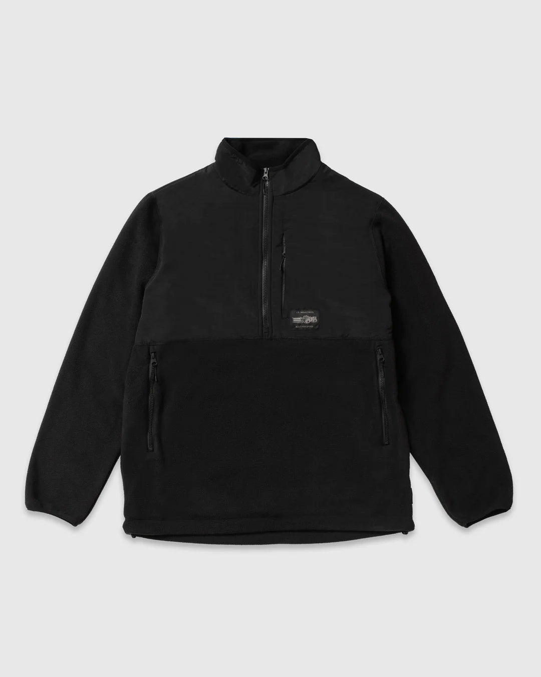 POLAIRE HYFI ZIP UP BLACK