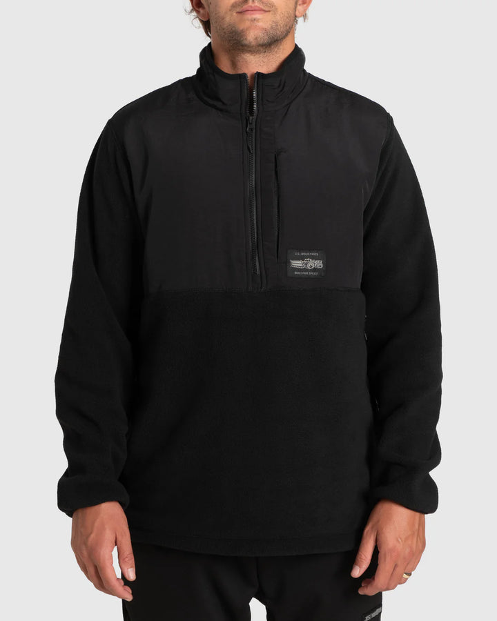 POLAIRE HYFI ZIP UP BLACK