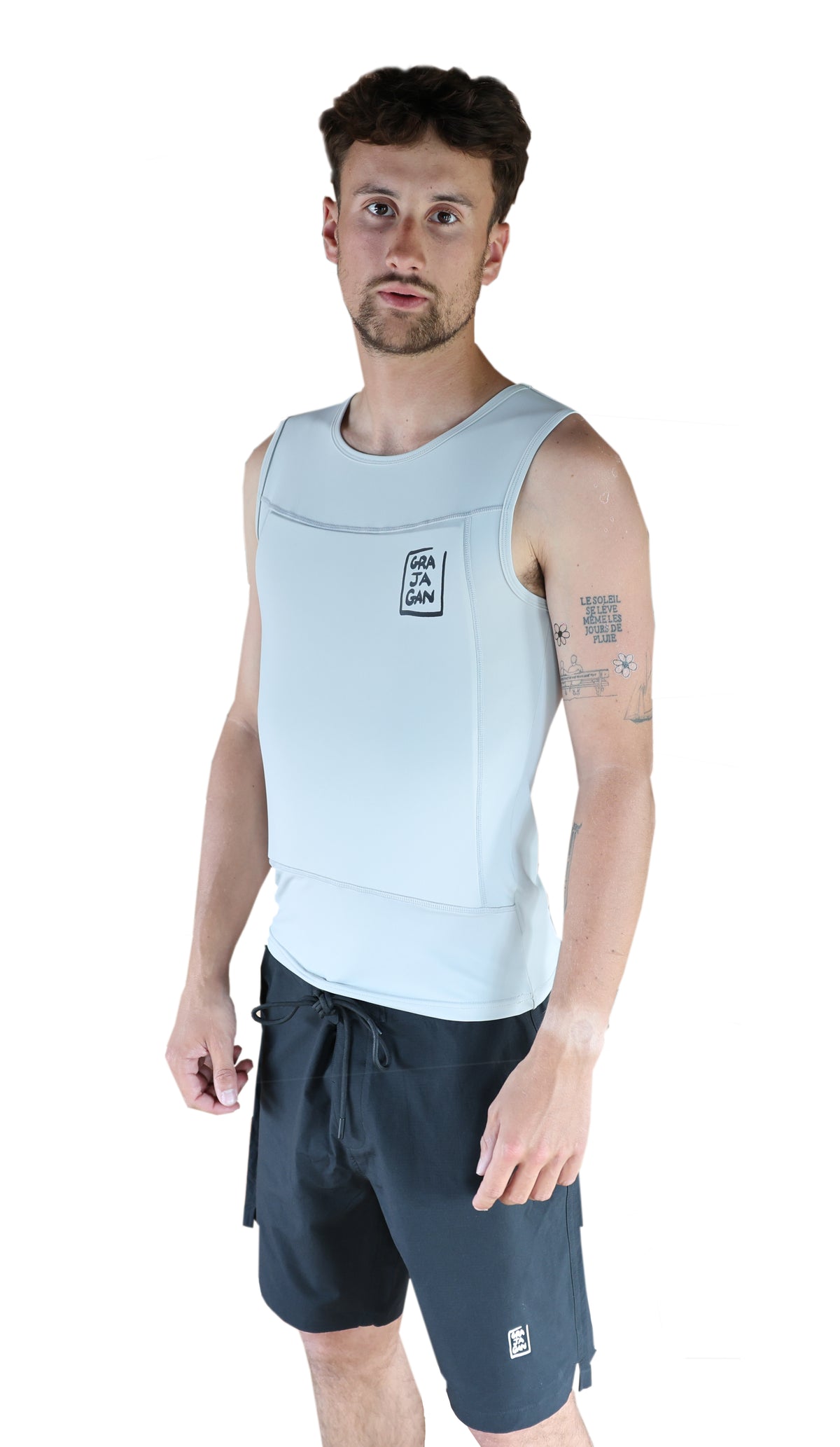 Surfing Rib Guards RIB GUARD SANS MANCHE GREY – Surf Lounge