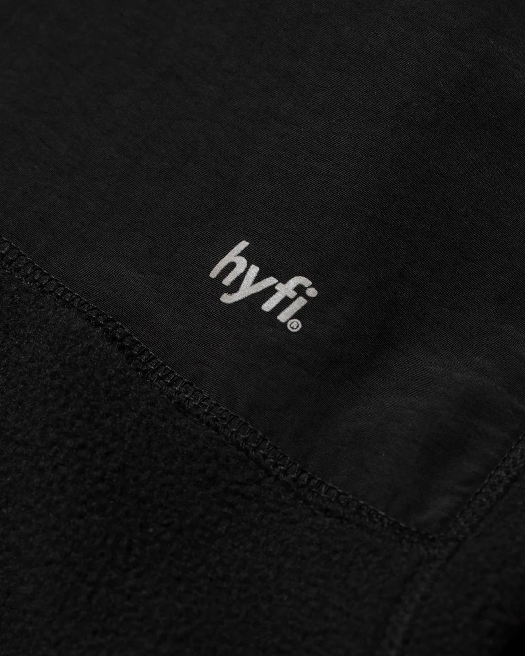 POLAIRE HYFI ZIP UP BLACK