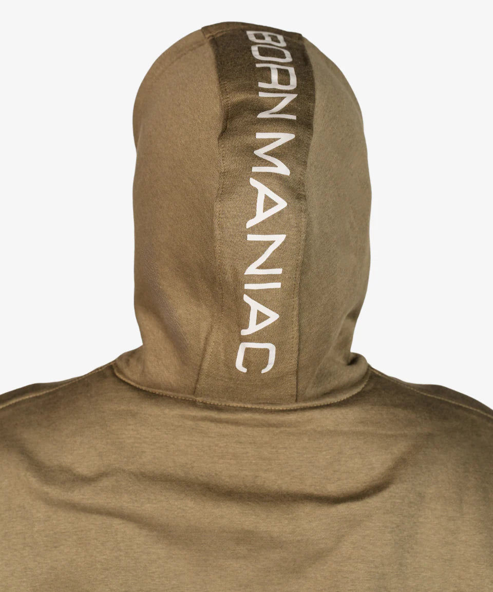 BORN MANIAC UNISEX MOSS EMBOSSED HOODIE