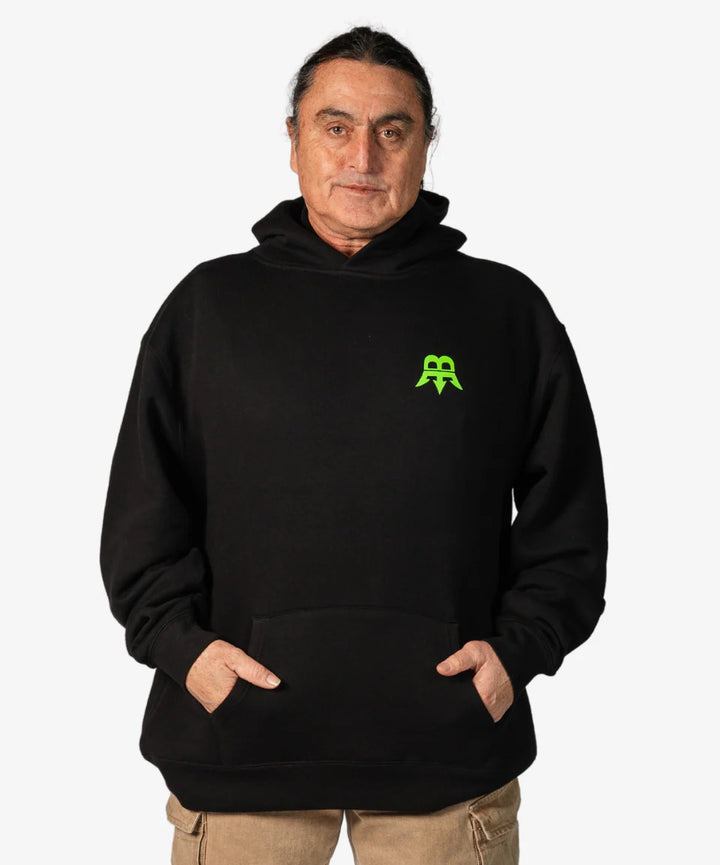 BORN MANIAC UNISEX OG BLACK HOODIE