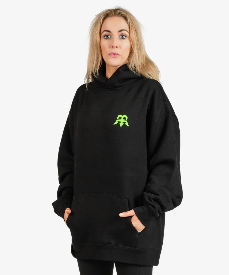 BORN MANIAC UNISEX OG BLACK HOODIE