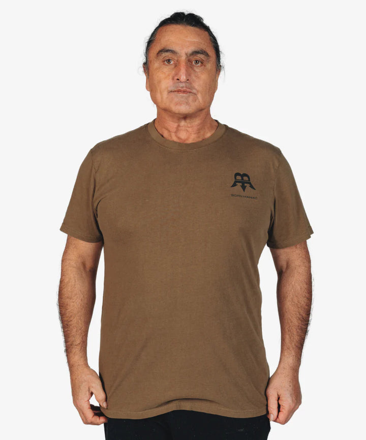 BORN MANIAC -  UNISEX MOSS GREEN WANTED TEE