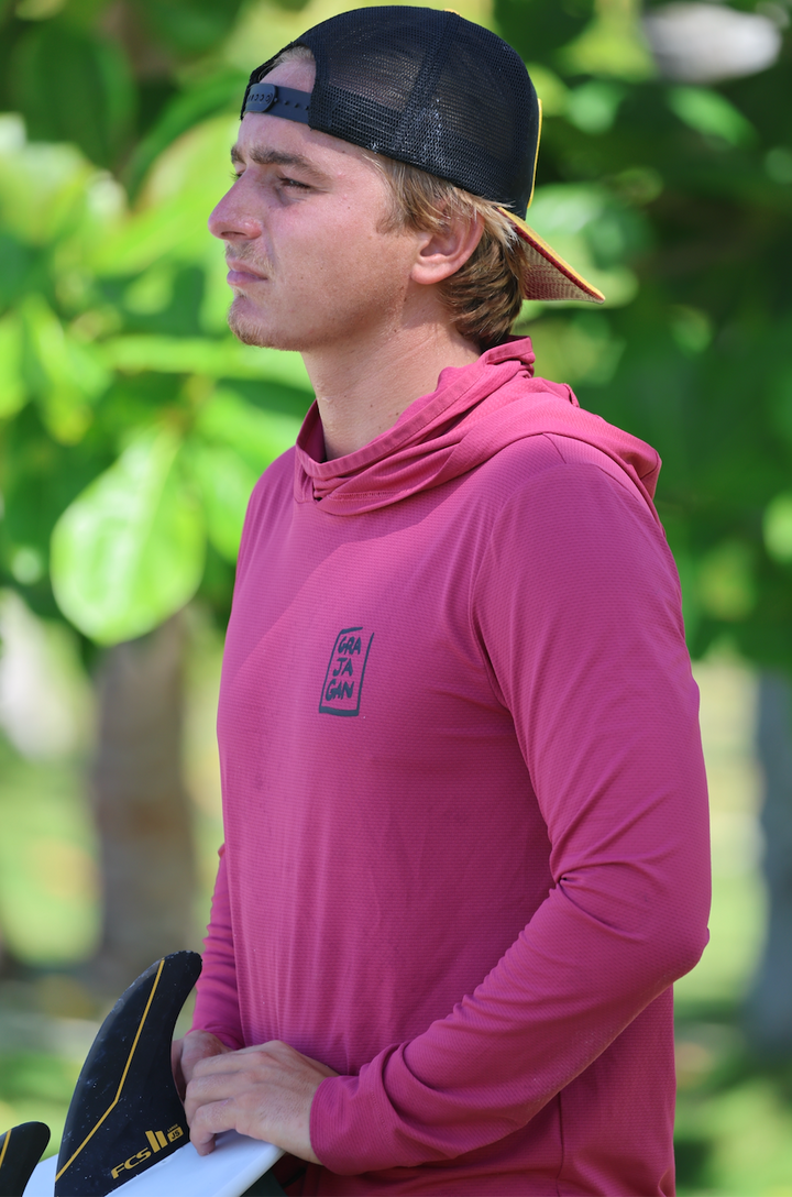 HOODED LONG-SLEEVED SURF TEE UPF 50