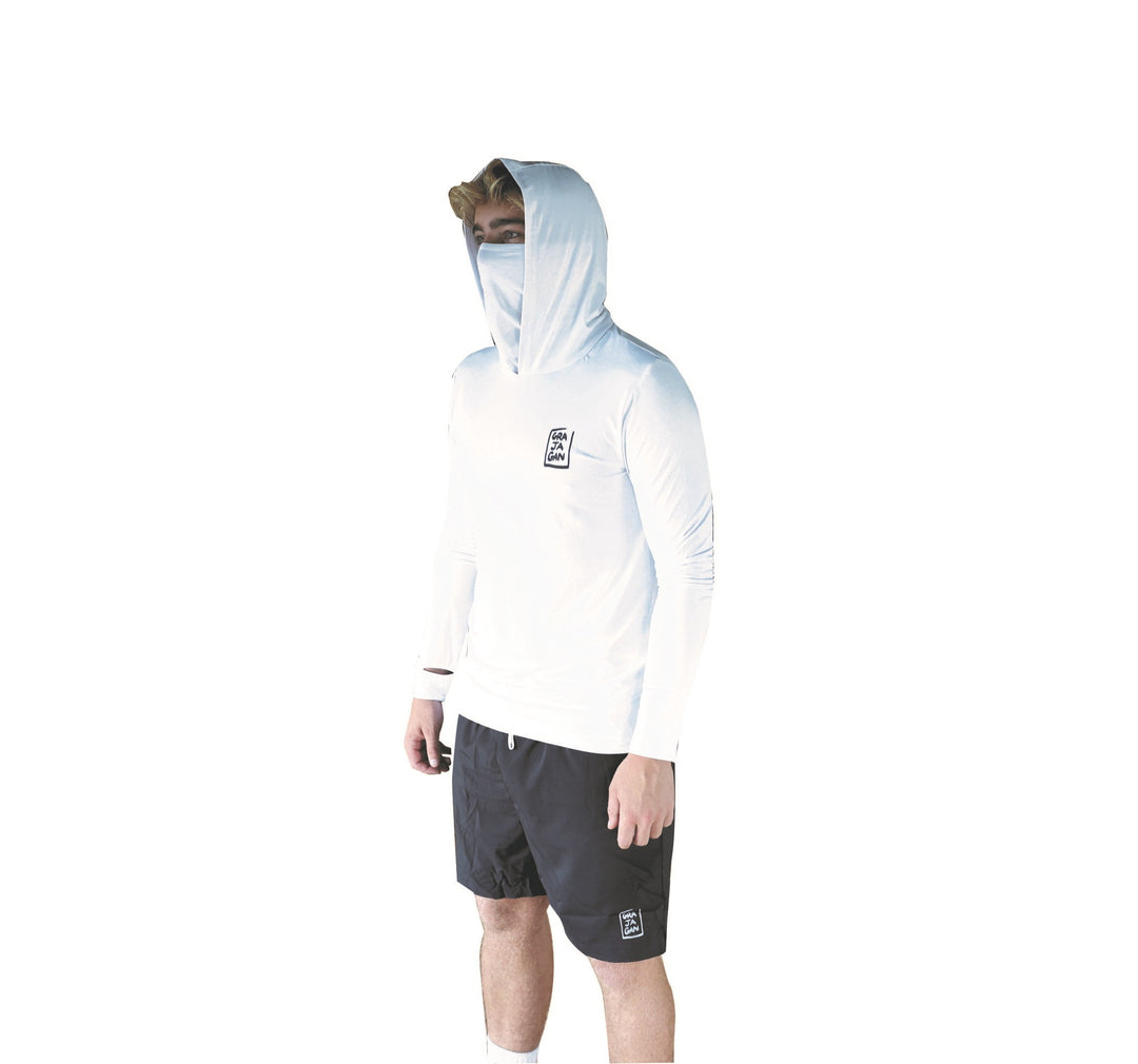 SURF-TEE MANCHES LONGUES À CAPUCHE UPF 50