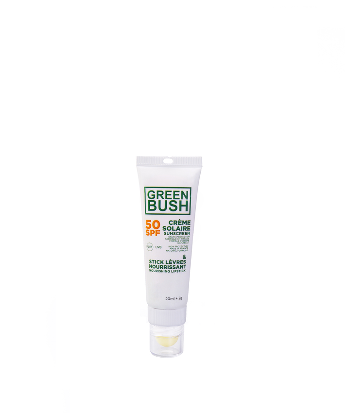 COMBI CRÈME SOLAIRE SPF 50 & STICK LÈVRES NOURRISSANT