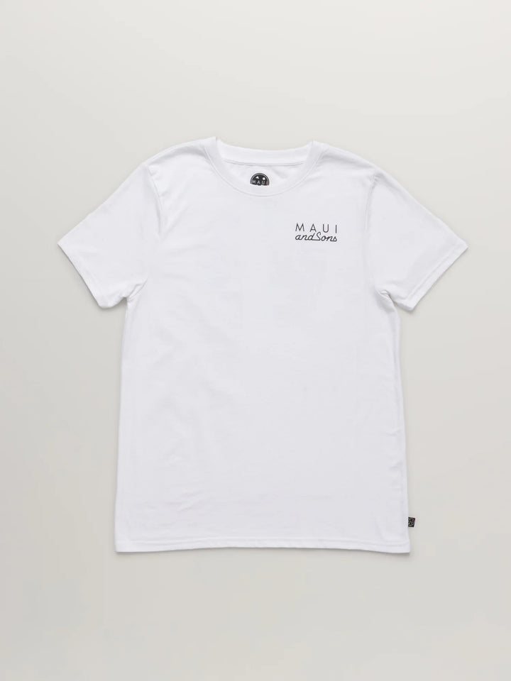 TEESHIRT MAUI AND SONS COOKIE LOGO WHITE