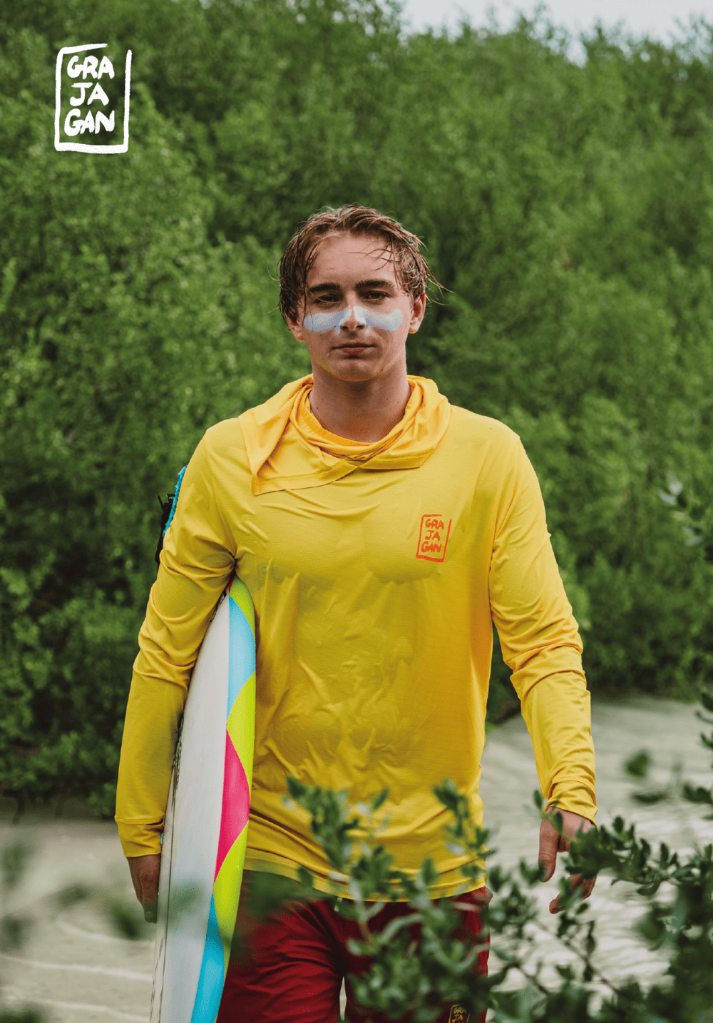 SURF-TEE MANCHES LONGUES À CAPUCHE UPF 50 + - LIFEGUARD COLLECTION