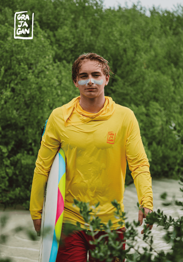 SURF-TEE MANCHES LONGUES À CAPUCHE UPF 50 + - LIFEGUARD COLLECTION